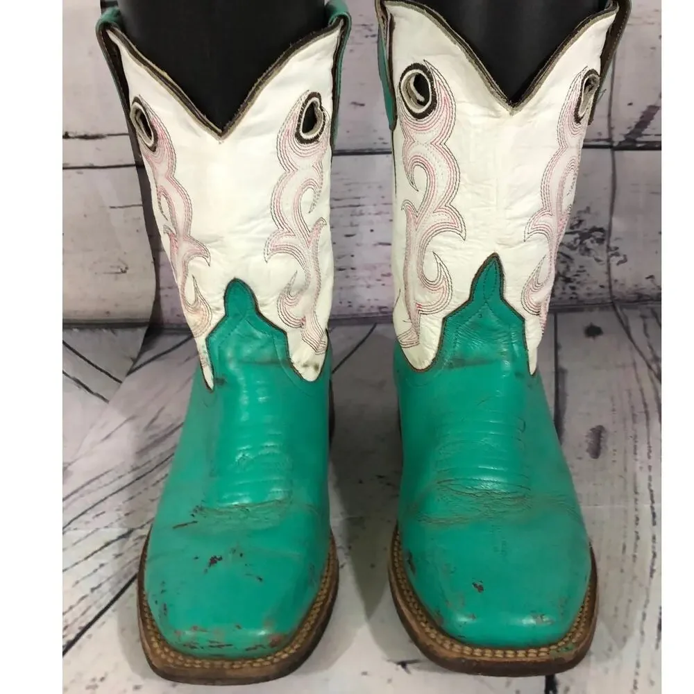 Anderson Bean Boots in green and white size 3